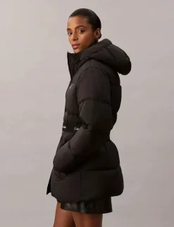 BELTED MIDWEIGHT PUFFER - Dun- & vadderade jackor