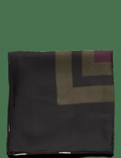 Belting-Print Silk Square Scarf - Sjalar