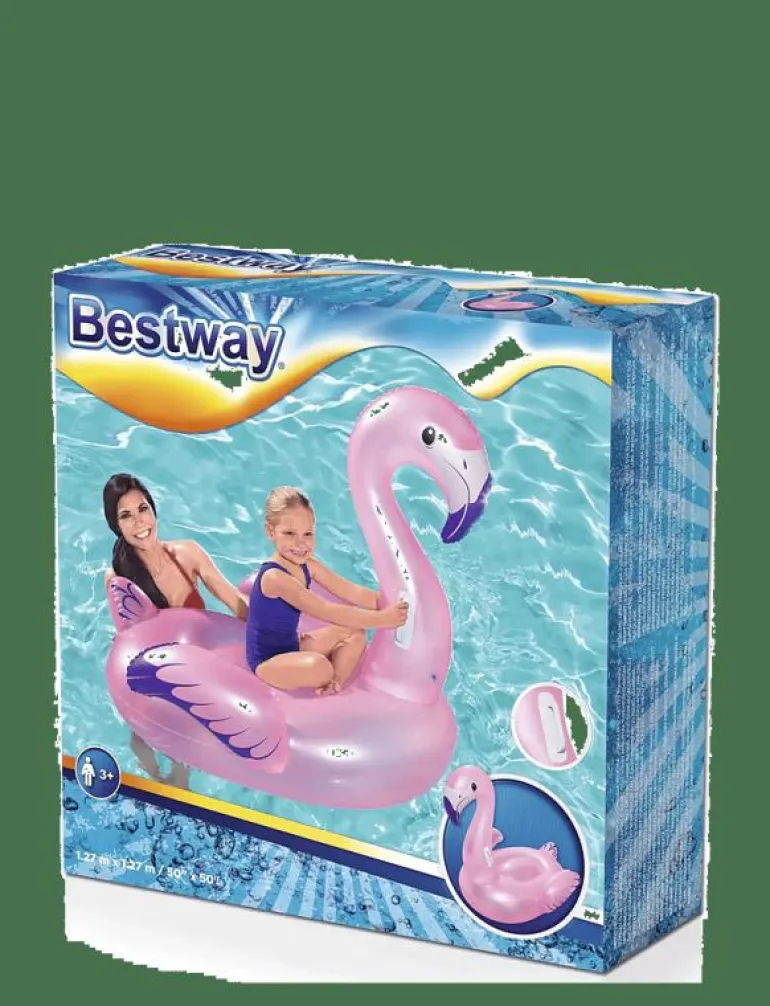 BESTWAY FLAMINGO 127 X 127 CM - Badringar & Badmadrasser