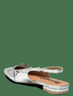 BIABARI Pointy Flat Slingback Faux Leather - Platta slingbacks
