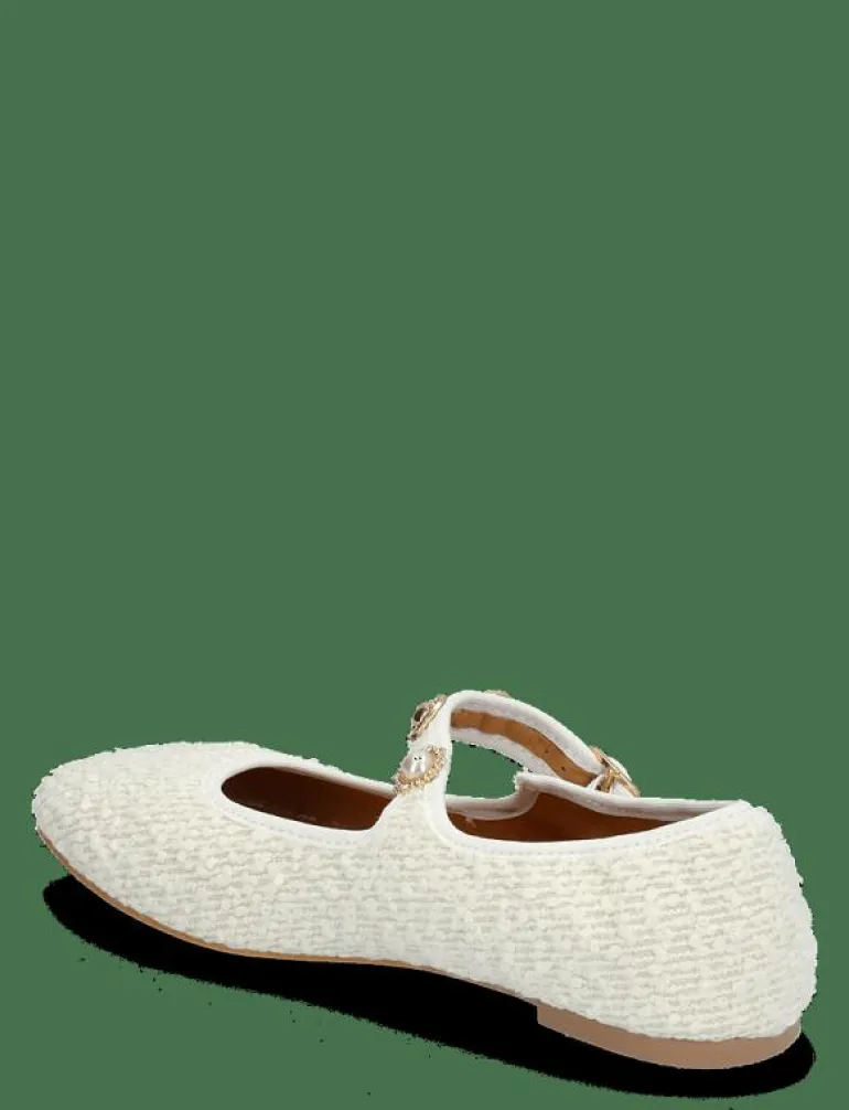 BIALILJA Trimmed Mary Jane Textile - Ballerinas