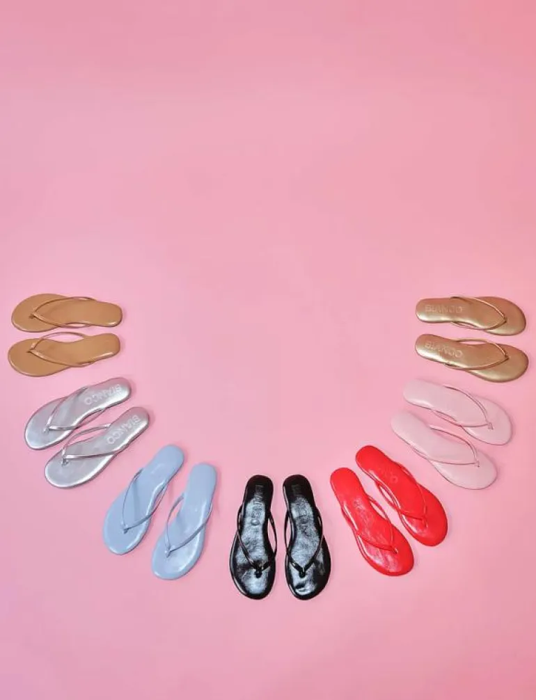 BIAMEXICO Flip Flop Faux Leather - Sandaler
