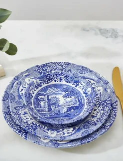Blue Italian Lunch Plate 4-pack - Mattallrikar
