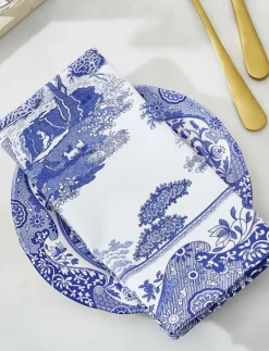 Blue Italian Napkins - Set of 4 - Tygservetter