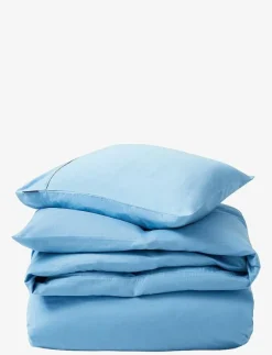 Blue Sky Washed Cotton Sateen Bed Set - Påslakanset