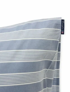Blue/White Striped Lyocell/Cotton Pillowcase - Örngott