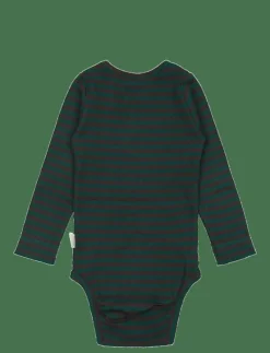 Body L/S Modal Striped - Långärmad body