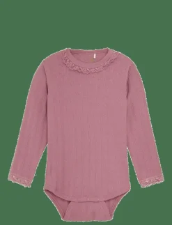 Body LS Pointelle - Långärmad bodysuit