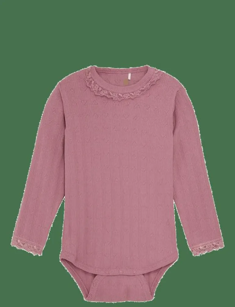 Body LS Pointelle - Långärmad bodysuit