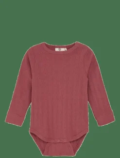 Body LS Pointelle - Långärmad bodysuit