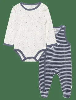 Body LS w.Romper - Set med body