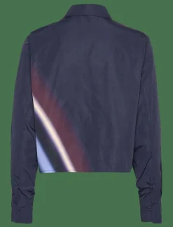 Boxy shirt with ray print - Långärmade