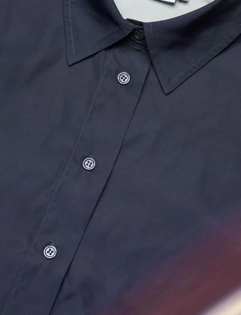 Boxy shirt with ray print - Långärmade