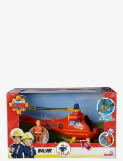 Brandman Sam Helikopter Wallaby med Figur - Flygplan