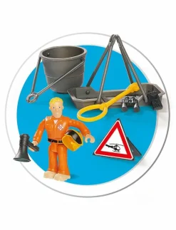 Brandman Sam Helikopter Wallaby med Figur - Flygplan
