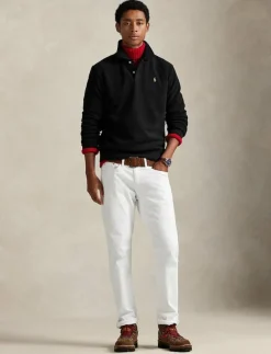 Brushed Fleece Polo-Collar Pullover - Långärmade pikéer
