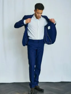 BS Pollino Classic Fit Suit Pants - Linnebyxor