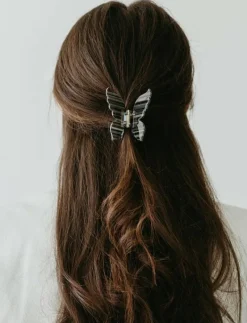 Butterfly hair clip black - Hårklämmor
