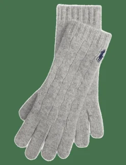 Cable-Knit Wool-Cashmere Gloves - Fingervantar
