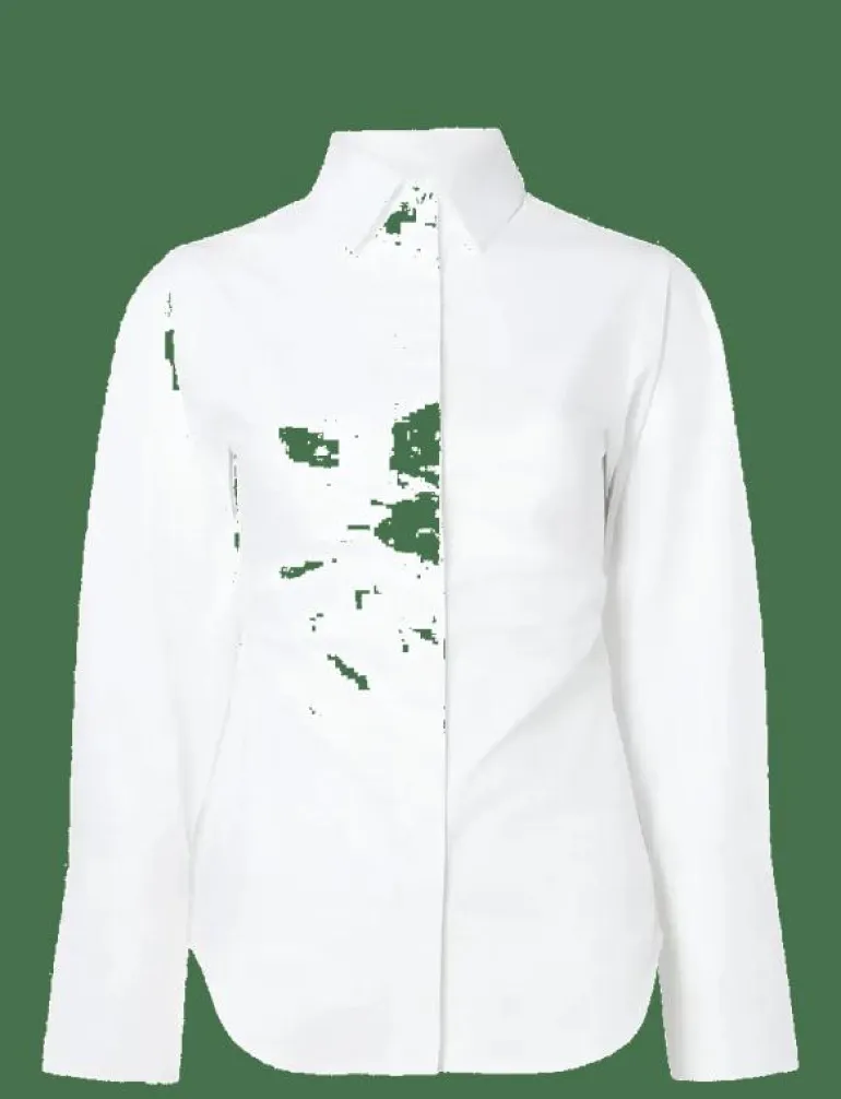 Calisa Fitted Poplin shirt - Långärmade