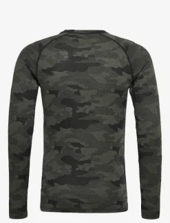 Camo Merino Wool Crew - Underställströja