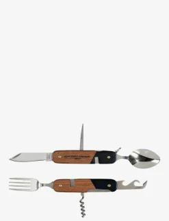Camping Cutlery Tool Wood 2pcs set - Bestickset
