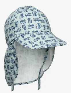 Cap w/neck & tie w/print - Solhatt