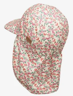 Cap w/neck & tie w/print - Solhatt