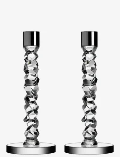 CARAT LJUSSTAKE SILVER 2-PACK - Dekoration