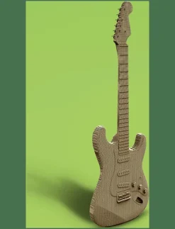 Cartonic 3D Pussel GITARR - Träfigurer