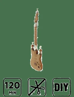 Cartonic 3D Pussel GITARR - Träfigurer