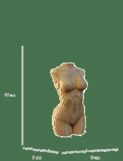 Cartonic 3D Pussel KVINNLIG TORSO - Träfigurer