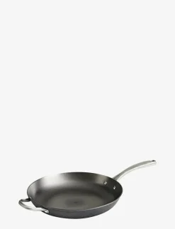 Cast Iron Nitriding frying pan with helping handle - Stekpannor