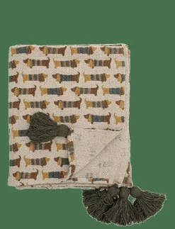Charlie Throw, Brown, Recycled Cotton - Filtar & täcken