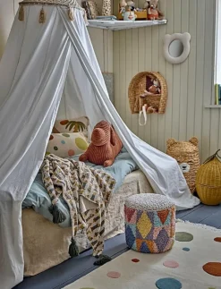 Charlie Throw, Brown, Recycled Cotton - Filtar & täcken