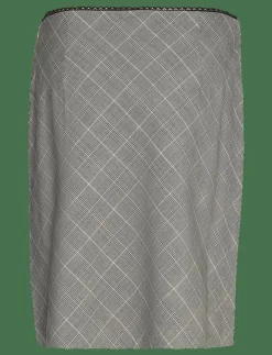 Check skirt with decorative bow - Korta kjolar