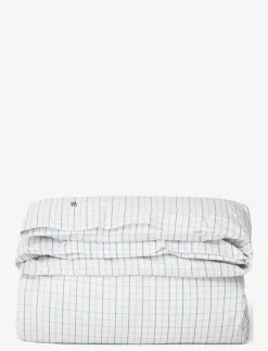 Checked Cotton Poplin Duvet Cover - Påslakan
