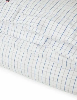 Checked Cotton Poplin Duvet Cover - Påslakan