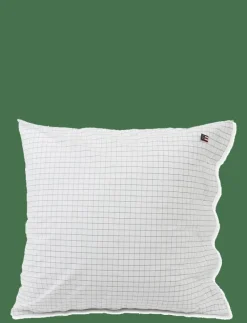 Checked Cotton Poplin Pillowcase - Örngott
