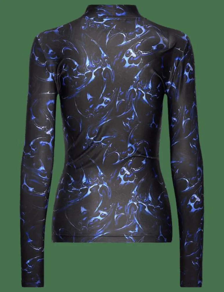 Chrome Tribal Stretch Turtleneck Long Sleeve - Långärmade toppar