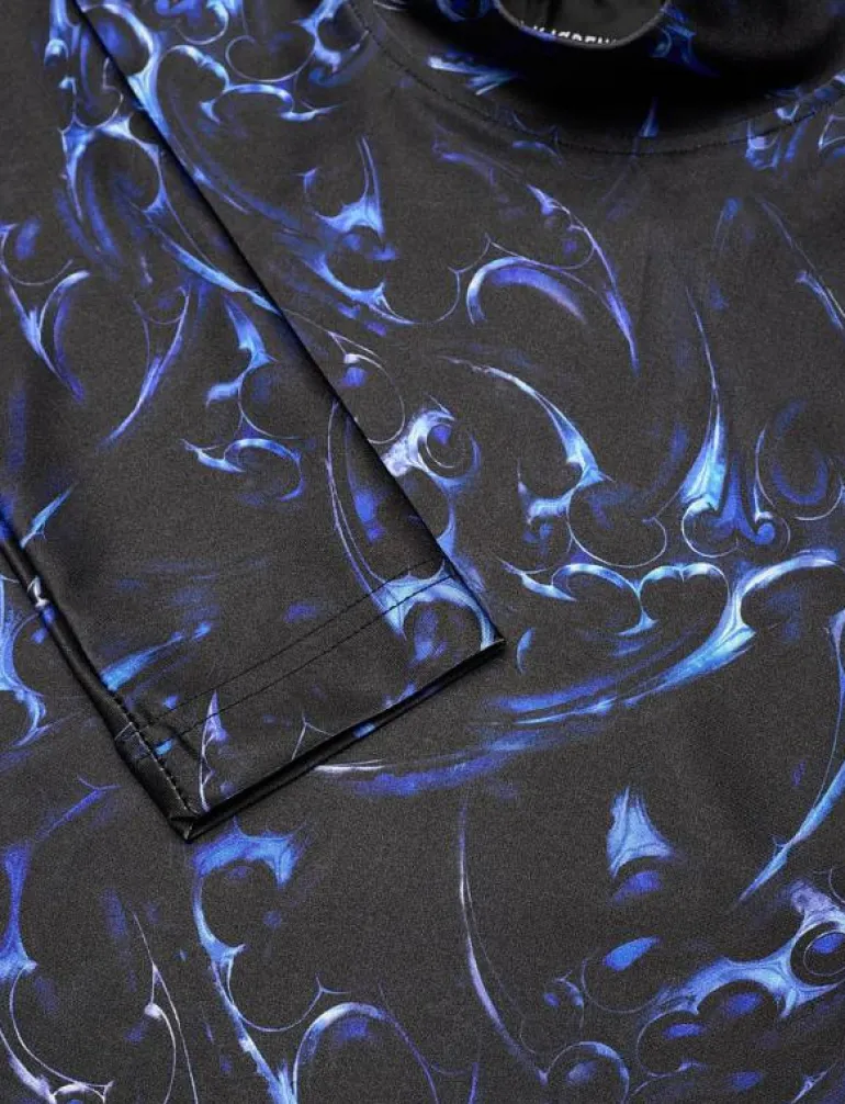 Chrome Tribal Stretch Turtleneck Long Sleeve - Långärmade toppar