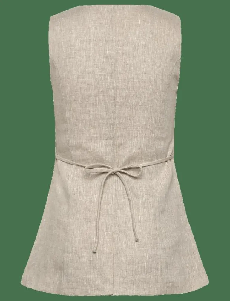 Cielo Linen Vest - Kavajer