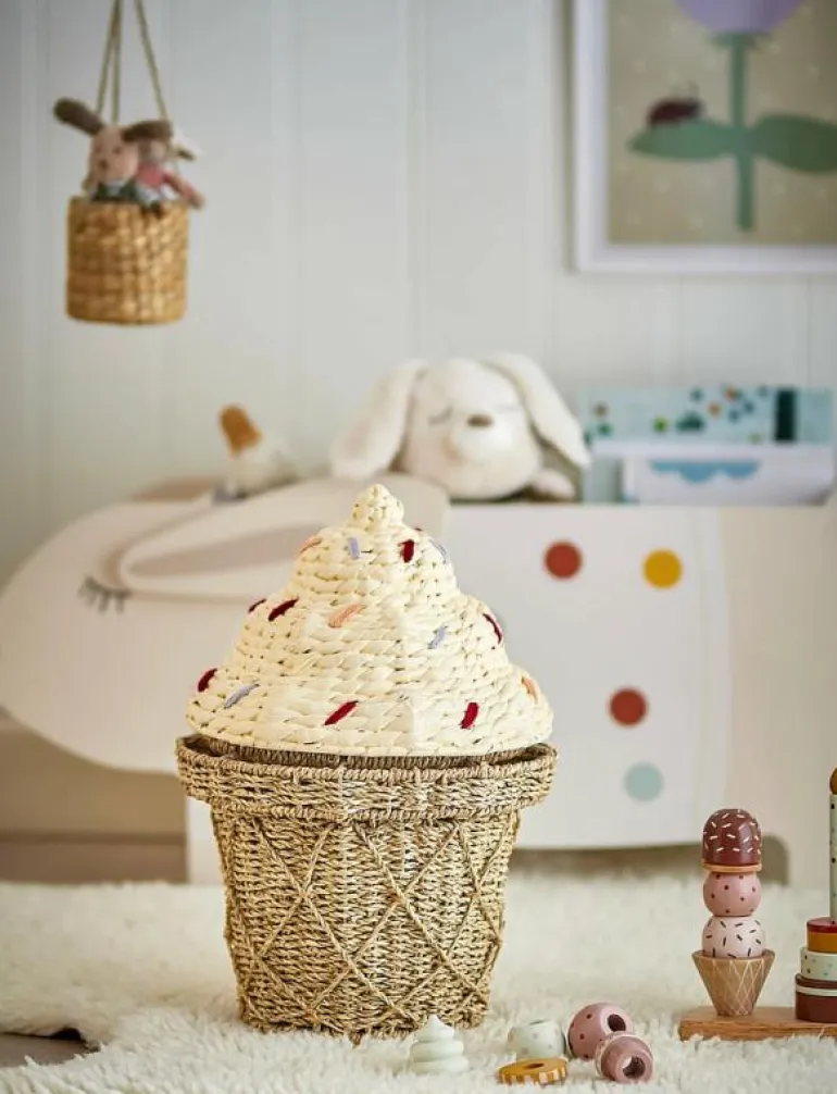 Cillie Basket w/Lid - Förvaringskorgar