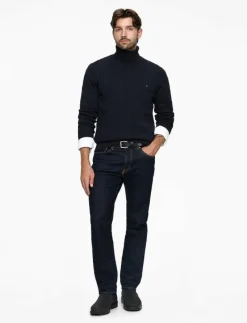 CLASSIC COTTON CABLE ROLL NECK - Polokrage