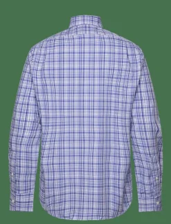 Classic Fit Plaid Stretch Poplin Shirt - Rutiga skjortor