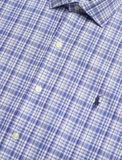 Classic Fit Plaid Stretch Poplin Shirt - Rutiga skjortor