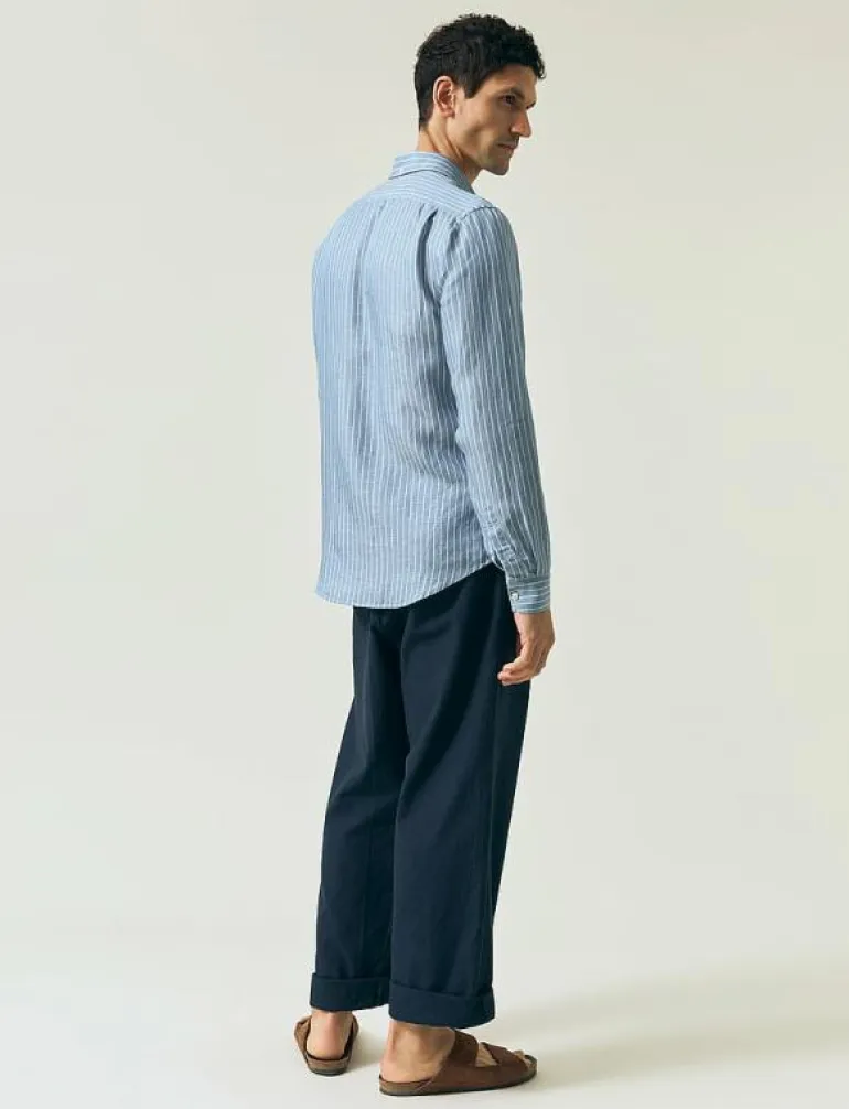 Classic Hemp Striped Shirt - Randiga skjortor