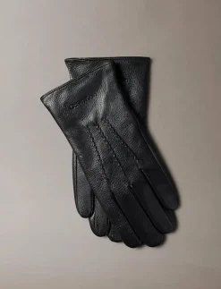CLASSIC PEBBLE LEATHER GLOVES - Fingervantar