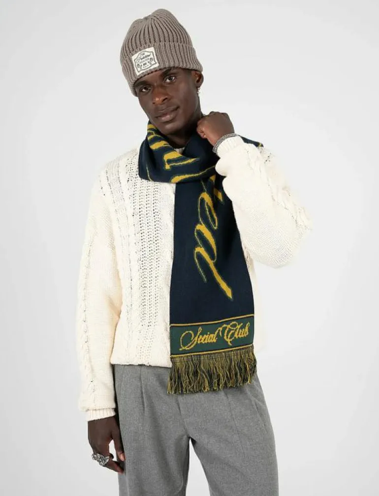 Clubhouse Jaquard Scarf Navy - Halsdukar