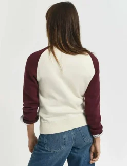 COLOR BLOCKED COTTON C-NECK - Sweatshirts